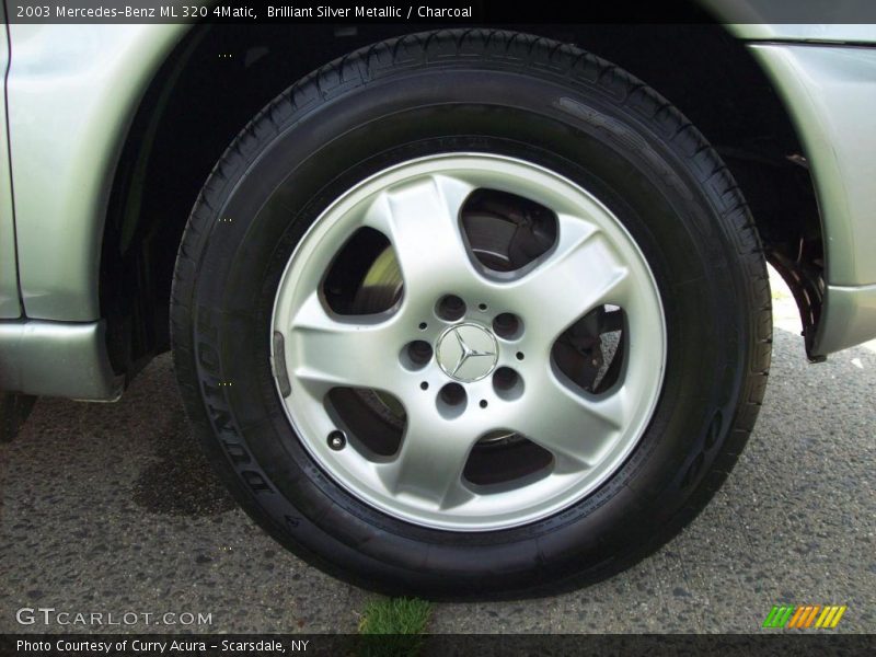 Brilliant Silver Metallic / Charcoal 2003 Mercedes-Benz ML 320 4Matic
