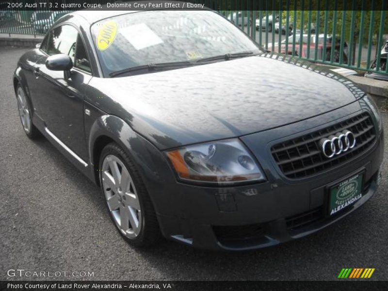 Dolomite Grey Pearl Effect / Ebony 2006 Audi TT 3.2 quattro Coupe