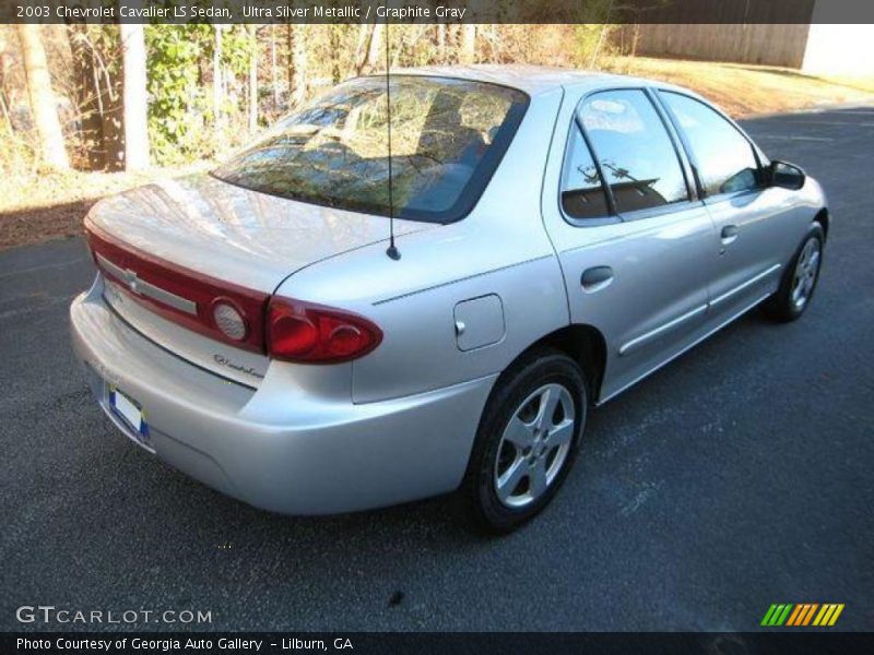 Ultra Silver Metallic / Graphite Gray 2003 Chevrolet Cavalier LS Sedan