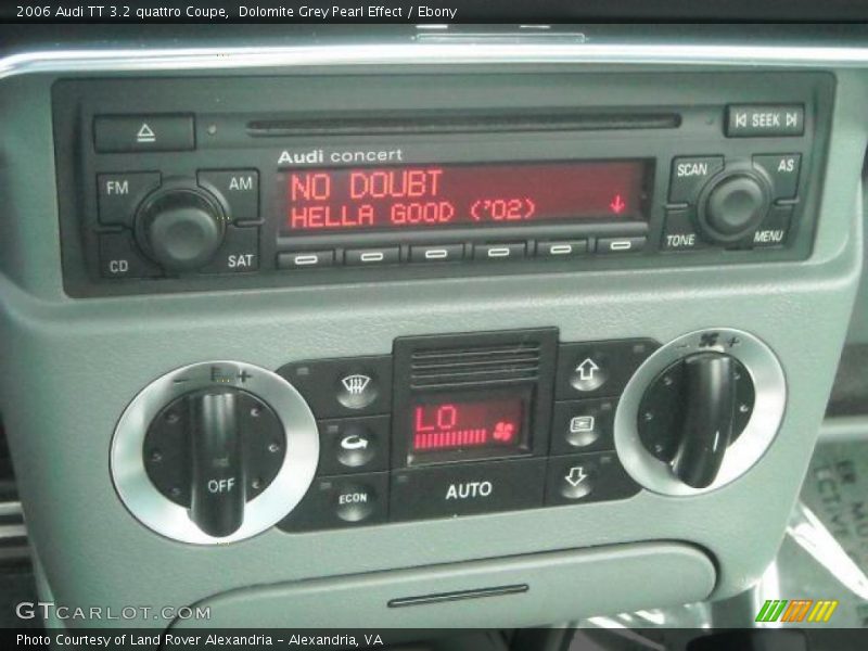 Dolomite Grey Pearl Effect / Ebony 2006 Audi TT 3.2 quattro Coupe