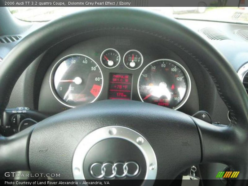 Dolomite Grey Pearl Effect / Ebony 2006 Audi TT 3.2 quattro Coupe