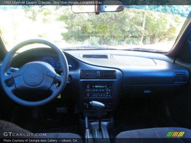 Ultra Silver Metallic / Graphite Gray 2003 Chevrolet Cavalier LS Sedan