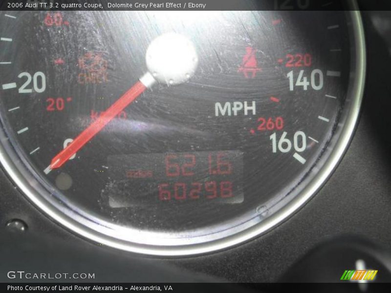 Dolomite Grey Pearl Effect / Ebony 2006 Audi TT 3.2 quattro Coupe