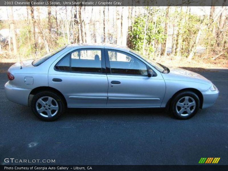 Ultra Silver Metallic / Graphite Gray 2003 Chevrolet Cavalier LS Sedan