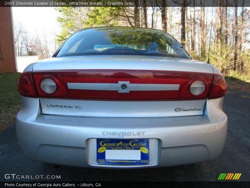 Ultra Silver Metallic / Graphite Gray 2003 Chevrolet Cavalier LS Sedan
