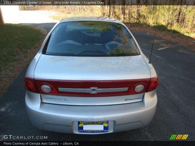 Ultra Silver Metallic / Graphite Gray 2003 Chevrolet Cavalier LS Sedan