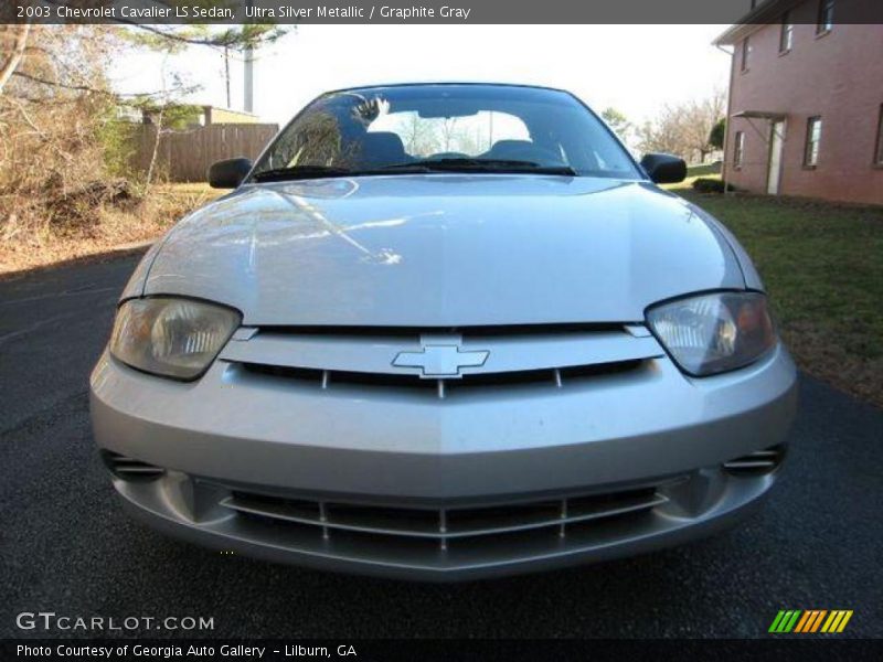 Ultra Silver Metallic / Graphite Gray 2003 Chevrolet Cavalier LS Sedan