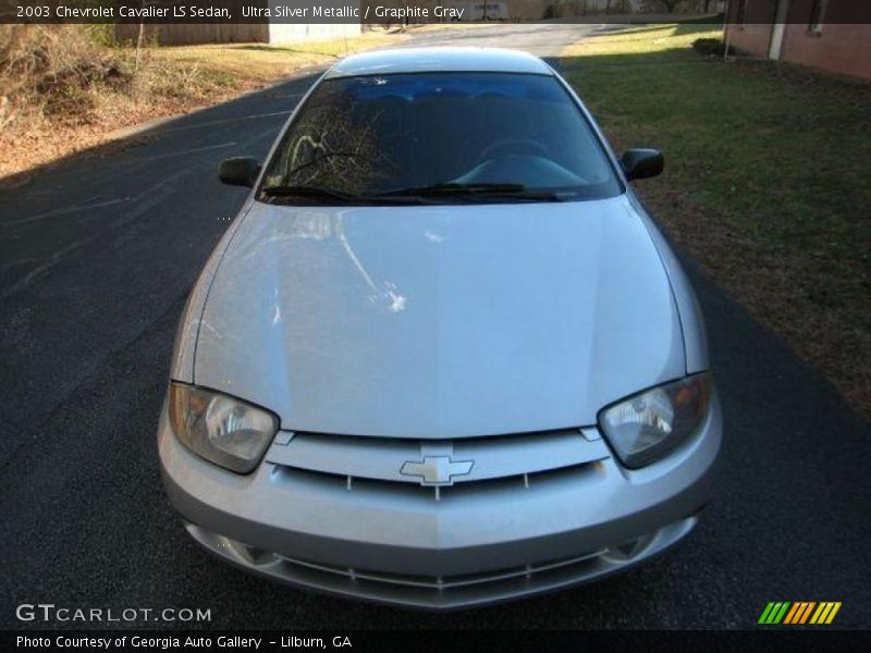 Ultra Silver Metallic / Graphite Gray 2003 Chevrolet Cavalier LS Sedan