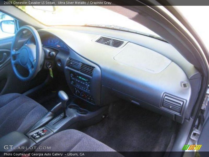 Ultra Silver Metallic / Graphite Gray 2003 Chevrolet Cavalier LS Sedan