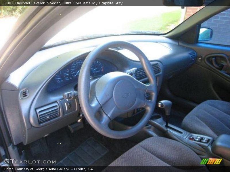 Ultra Silver Metallic / Graphite Gray 2003 Chevrolet Cavalier LS Sedan