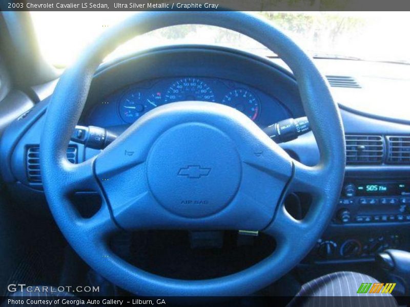 Ultra Silver Metallic / Graphite Gray 2003 Chevrolet Cavalier LS Sedan