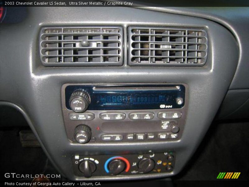 Ultra Silver Metallic / Graphite Gray 2003 Chevrolet Cavalier LS Sedan