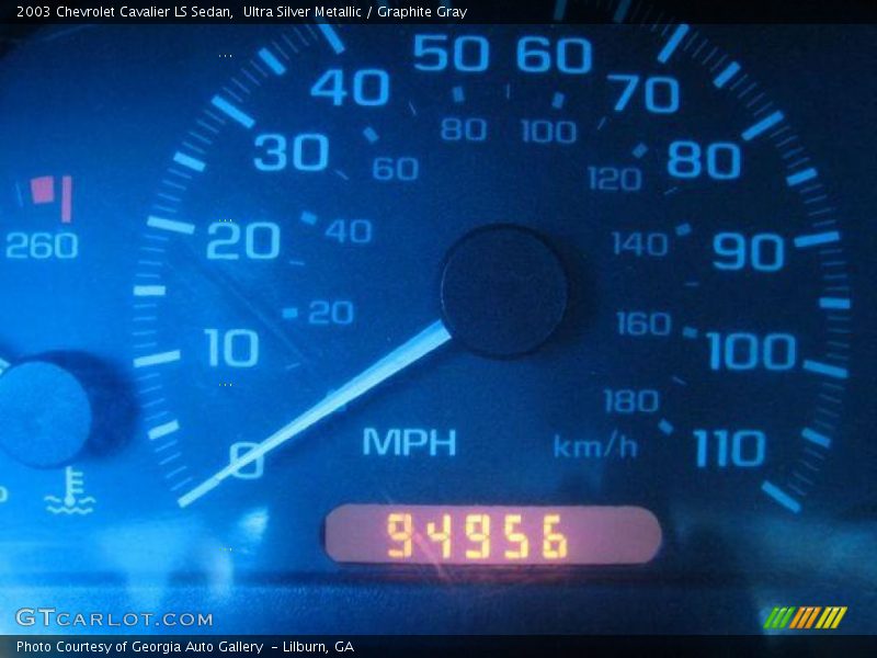 Ultra Silver Metallic / Graphite Gray 2003 Chevrolet Cavalier LS Sedan