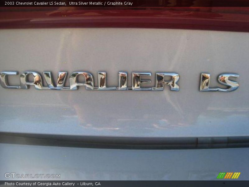 Ultra Silver Metallic / Graphite Gray 2003 Chevrolet Cavalier LS Sedan