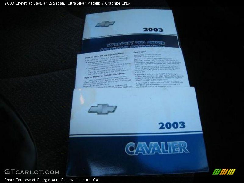 Ultra Silver Metallic / Graphite Gray 2003 Chevrolet Cavalier LS Sedan