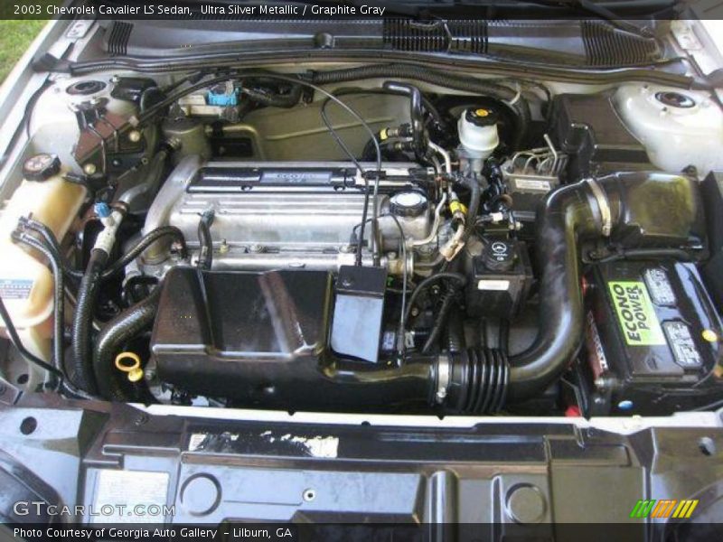 Ultra Silver Metallic / Graphite Gray 2003 Chevrolet Cavalier LS Sedan