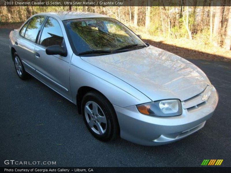 Ultra Silver Metallic / Graphite Gray 2003 Chevrolet Cavalier LS Sedan