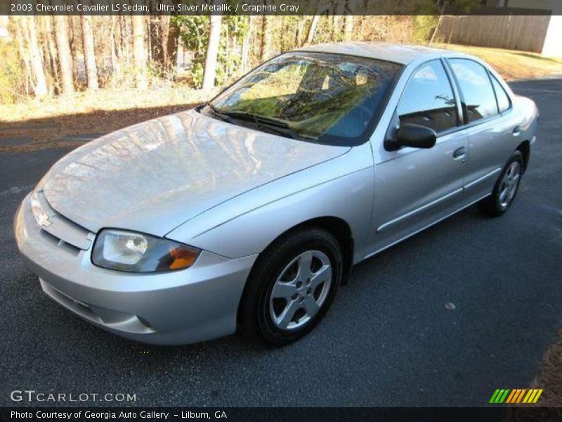 Ultra Silver Metallic / Graphite Gray 2003 Chevrolet Cavalier LS Sedan