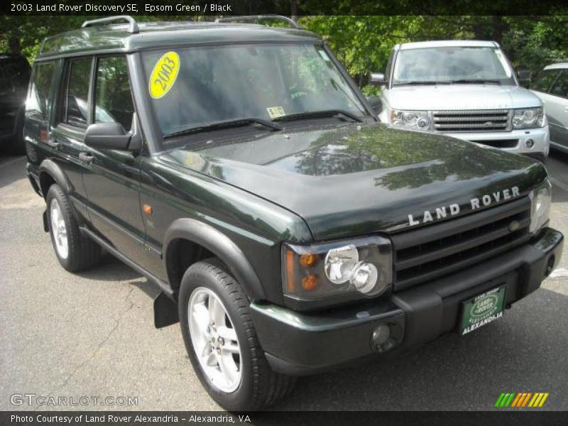 Epsom Green / Black 2003 Land Rover Discovery SE