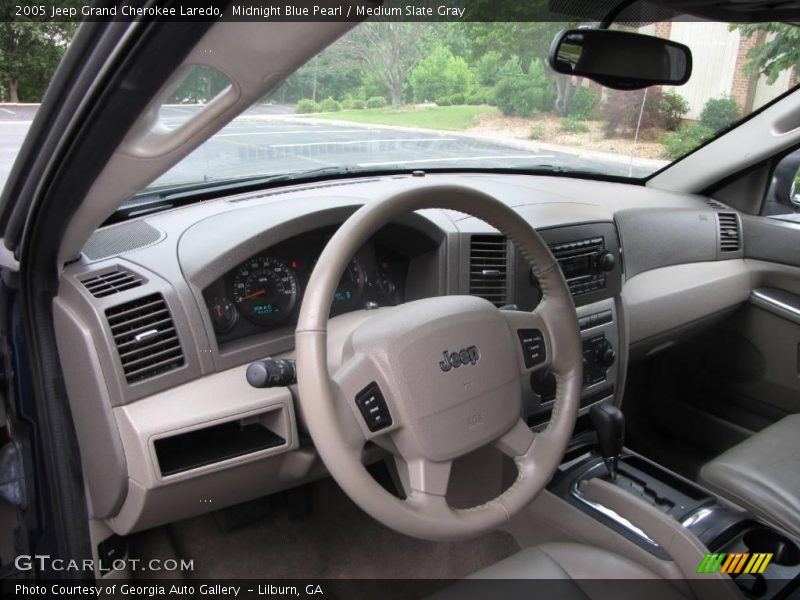 Midnight Blue Pearl / Medium Slate Gray 2005 Jeep Grand Cherokee Laredo