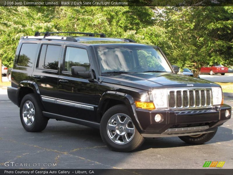 Black / Dark Slate Gray/Light Graystone 2006 Jeep Commander Limited