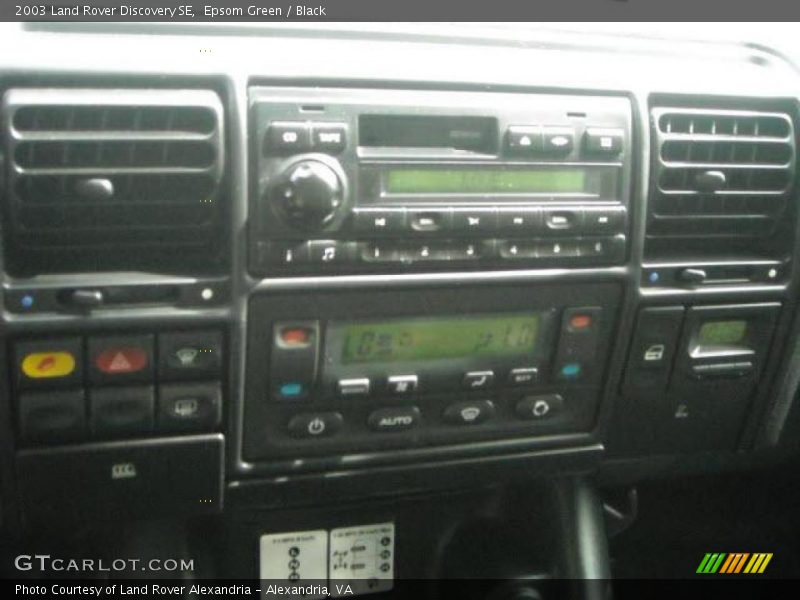 Epsom Green / Black 2003 Land Rover Discovery SE