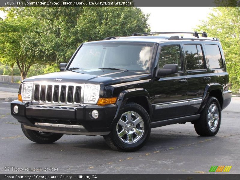Black / Dark Slate Gray/Light Graystone 2006 Jeep Commander Limited