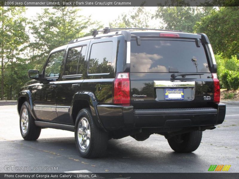 Black / Dark Slate Gray/Light Graystone 2006 Jeep Commander Limited