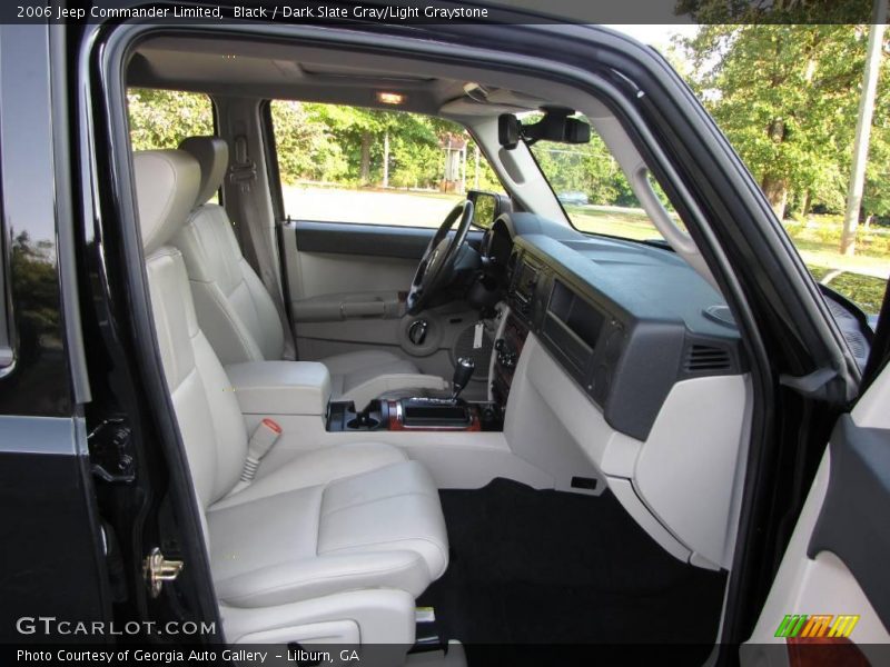 Black / Dark Slate Gray/Light Graystone 2006 Jeep Commander Limited