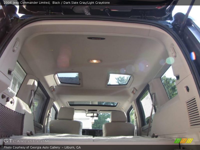 Black / Dark Slate Gray/Light Graystone 2006 Jeep Commander Limited