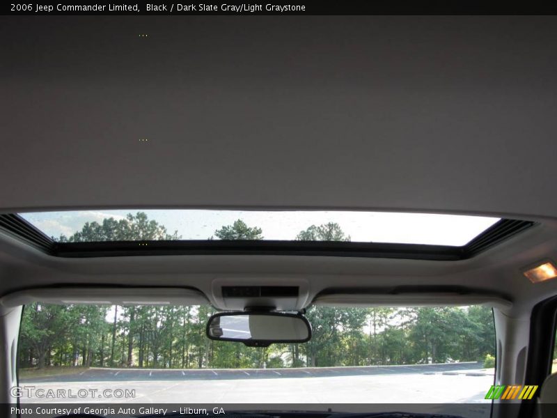 Black / Dark Slate Gray/Light Graystone 2006 Jeep Commander Limited
