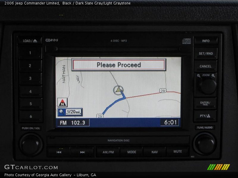 Black / Dark Slate Gray/Light Graystone 2006 Jeep Commander Limited