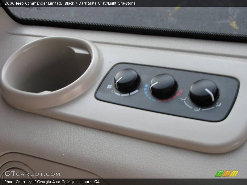 Black / Dark Slate Gray/Light Graystone 2006 Jeep Commander Limited