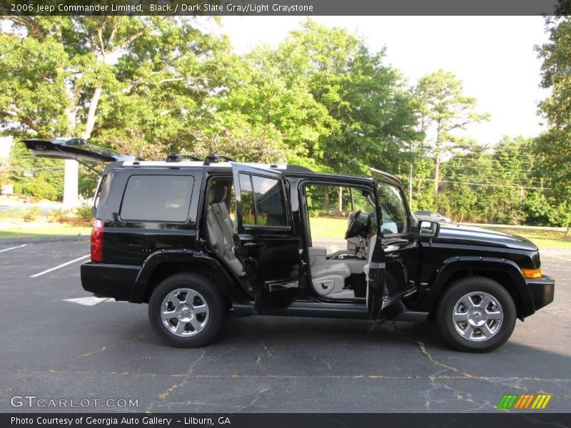 Black / Dark Slate Gray/Light Graystone 2006 Jeep Commander Limited