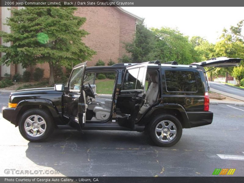 Black / Dark Slate Gray/Light Graystone 2006 Jeep Commander Limited