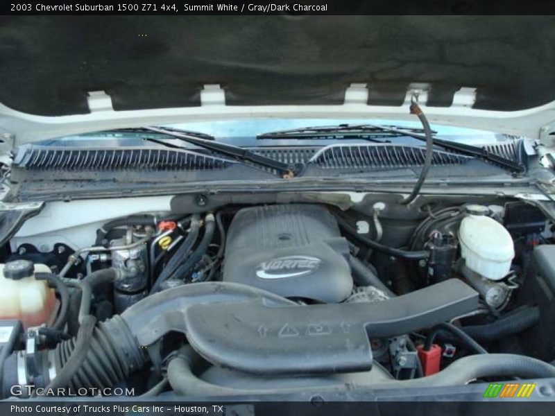 Summit White / Gray/Dark Charcoal 2003 Chevrolet Suburban 1500 Z71 4x4