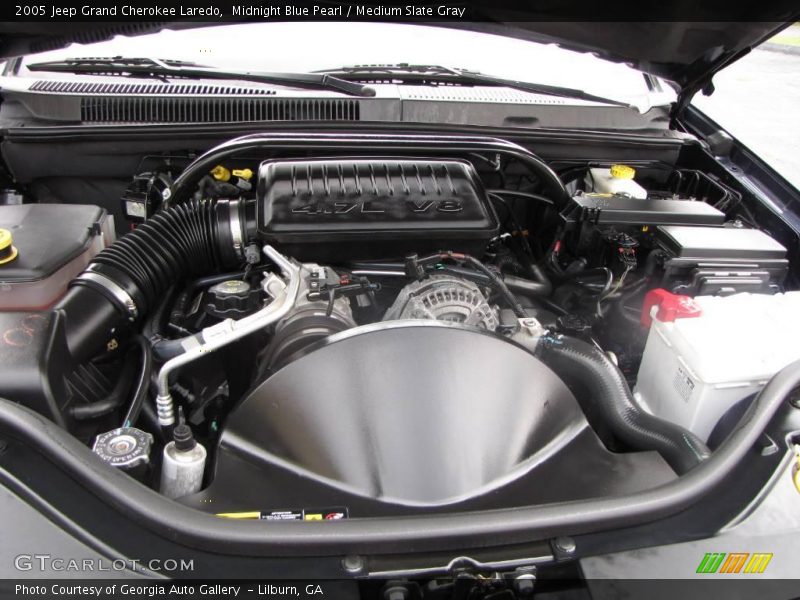 Midnight Blue Pearl / Medium Slate Gray 2005 Jeep Grand Cherokee Laredo