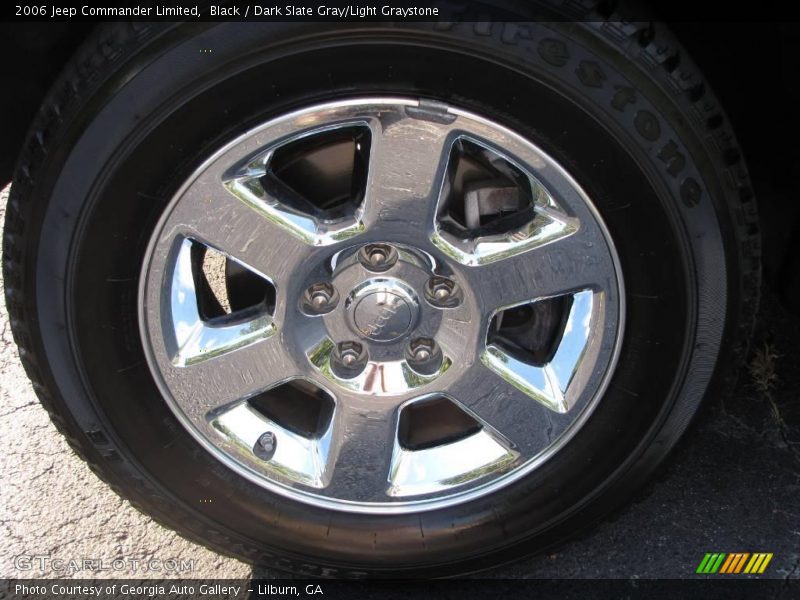 Black / Dark Slate Gray/Light Graystone 2006 Jeep Commander Limited