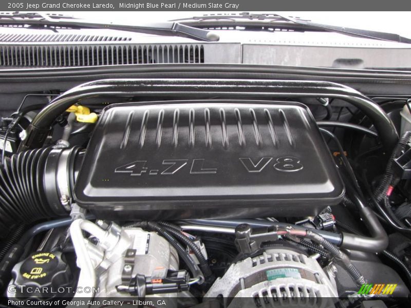 Midnight Blue Pearl / Medium Slate Gray 2005 Jeep Grand Cherokee Laredo