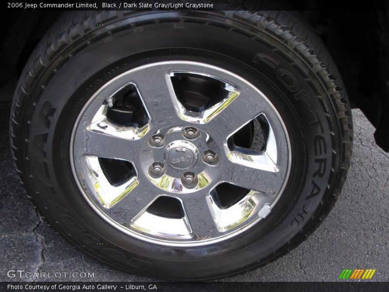 Black / Dark Slate Gray/Light Graystone 2006 Jeep Commander Limited