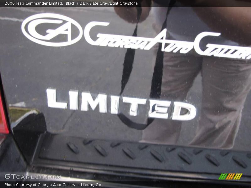 Black / Dark Slate Gray/Light Graystone 2006 Jeep Commander Limited