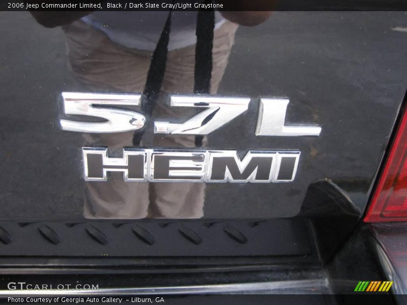 Black / Dark Slate Gray/Light Graystone 2006 Jeep Commander Limited