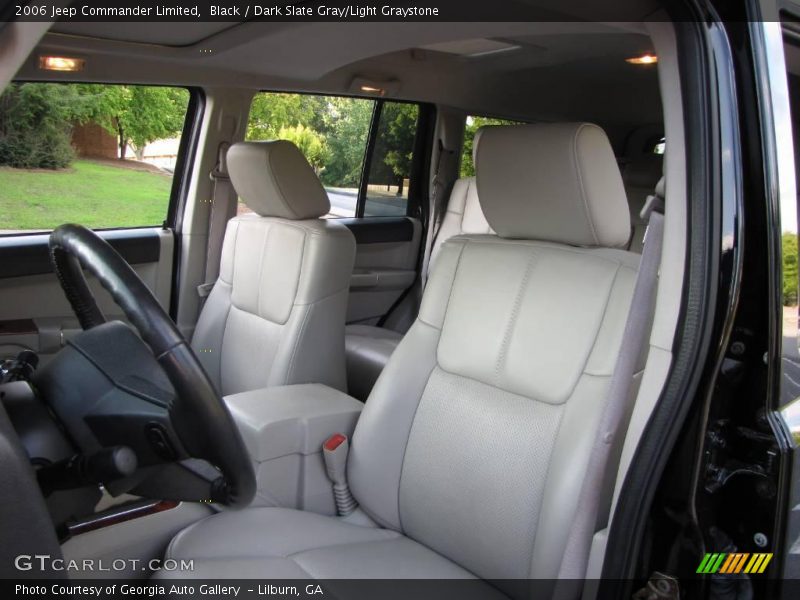 Black / Dark Slate Gray/Light Graystone 2006 Jeep Commander Limited