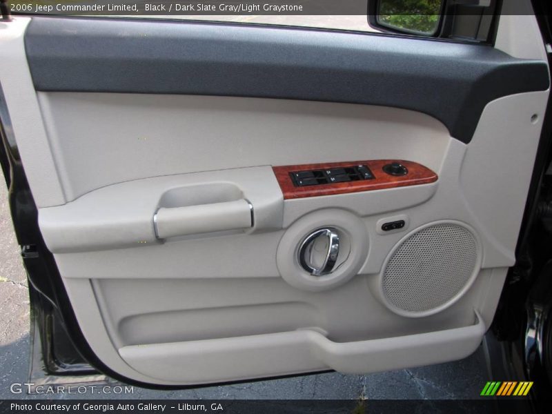 Black / Dark Slate Gray/Light Graystone 2006 Jeep Commander Limited