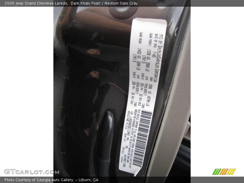 Dark Khaki Pearl / Medium Slate Gray 2006 Jeep Grand Cherokee Laredo