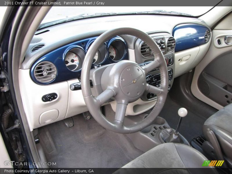 Patriot Blue Pearl / Gray 2001 Chrysler PT Cruiser Limited