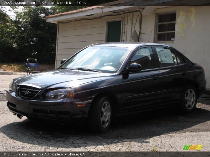 Moonlit Blue / Gray 2005 Hyundai Elantra GLS Sedan