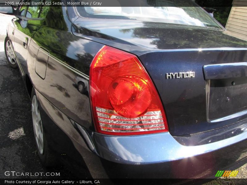 Moonlit Blue / Gray 2005 Hyundai Elantra GLS Sedan