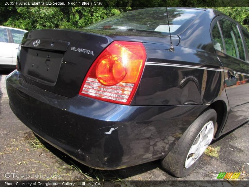 Moonlit Blue / Gray 2005 Hyundai Elantra GLS Sedan