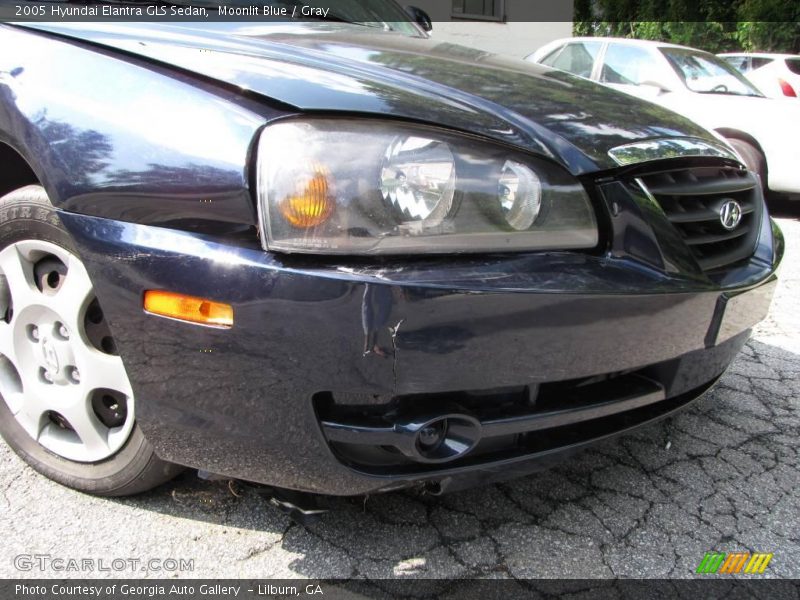 Moonlit Blue / Gray 2005 Hyundai Elantra GLS Sedan